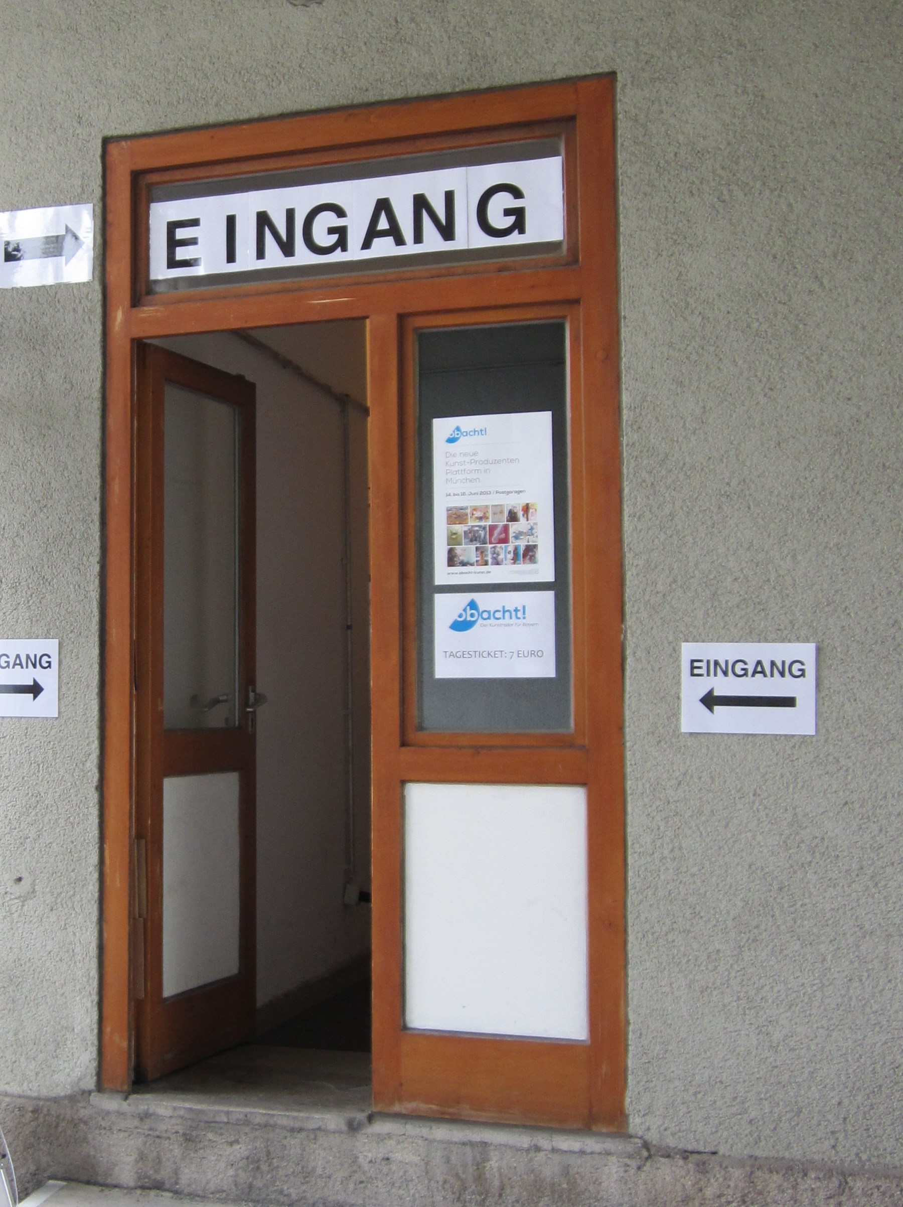 Besuchereingang zur OBACHT! 2013