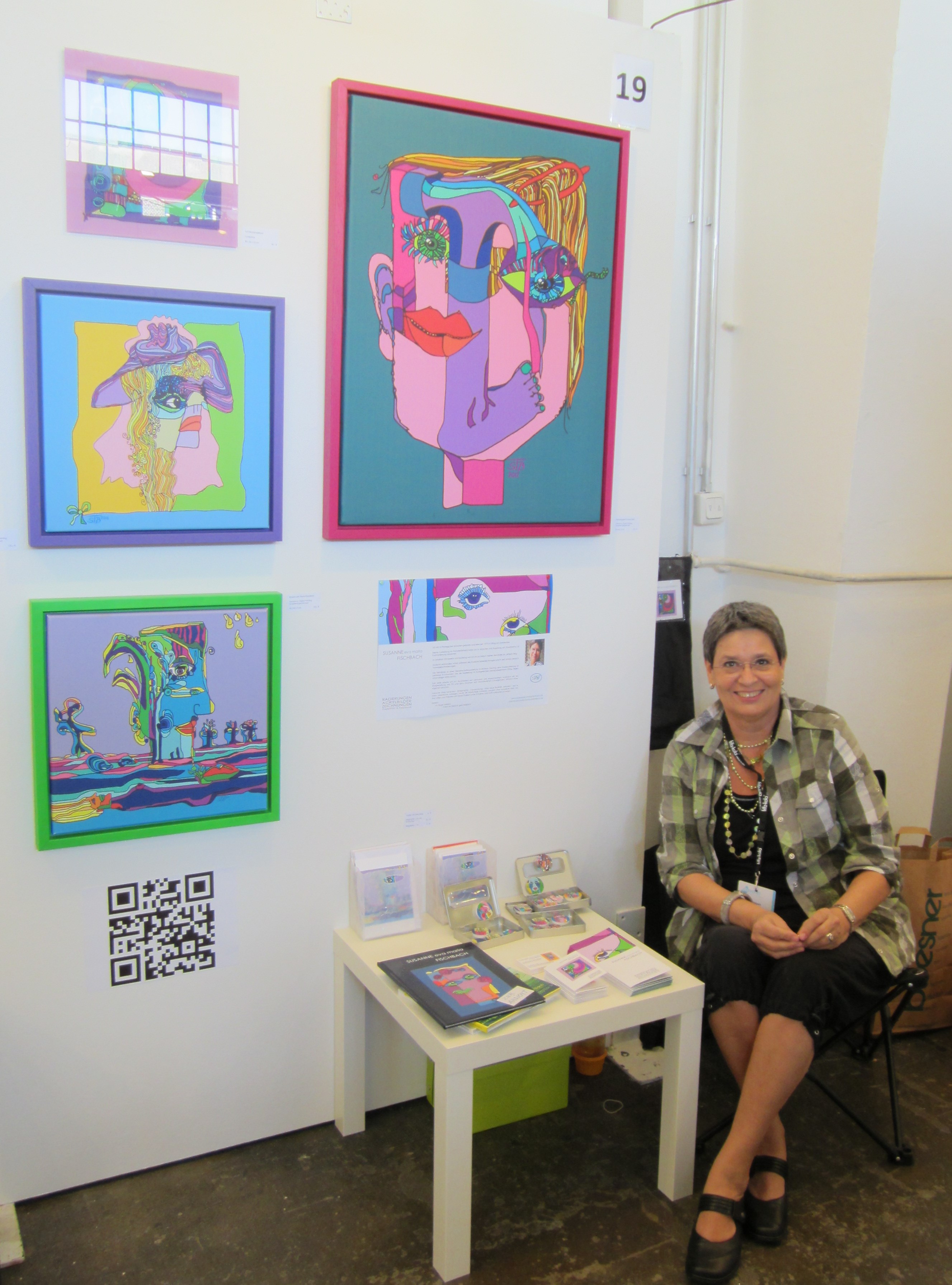 Neues an der Wand ... QR-Code als Zugang zu meiner Homepage per Smartphone!